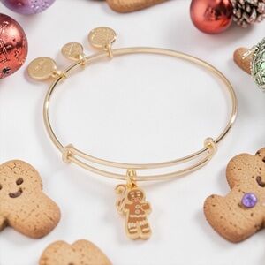 🤎ALEX AND ANI🤎SHREK, GINGY Charm Bangle in Shiny Gold/NWOT